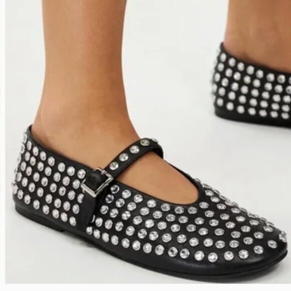 Beautiful Tony Bianco Rhinestone Leather Flats | Alaia Style | FREE SHIPPING! - Picture 8 of 8